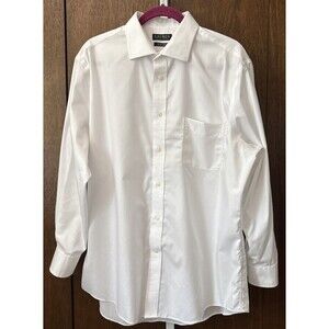 Lauren Ralph Lauren Black Label Men’s Long Sleeve Dress Shirt Size XL 17/33White